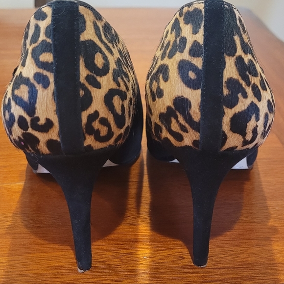 Animal print Cole Haan booties fur/suede. SEXY! NWOT. Size 9.5 - Picture 5 of 10